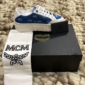 🔥BRAND NEW MCM DENIM SNEAKERS SIZE 39🔥